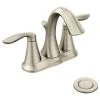 Moen Eva Brushed Nickel Two-Handle Bathroom Faucet 6410BN