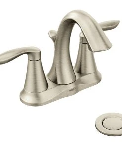 Moen Eva Brushed Nickel Two-Handle Bathroom Faucet 6410BN