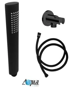 KUBEBATH Aqua Rondo Matte Black Shower Set W/ 8" Rain Shower, Handheld And Tub Filler -Moen-shop ebe1a1e40194d32d 1391 w800 h800 b1 p0