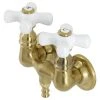 Kingston Brass AE39T7 3-3/8" Wall Mount Tub Faucet, Brushed Brass
