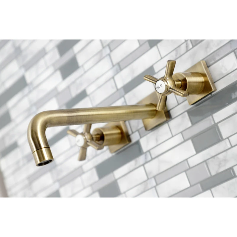 Kingston Brass KS6023ZX Wall Mount Tub Faucet, Antique Brass 4 Kingston Brass KS6023ZX Wall Mount Tub Faucet, Antique Brass - Image 4
