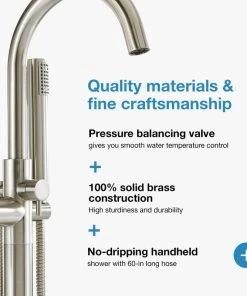 OVE Decors Athena Freestanding Tub Faucet With Handheld, Satin Nickel -Moen-shop ee910120036d5557 9953 w800 h800 b1 p0