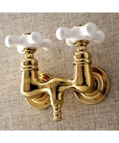 Kingston Brass Aqua Vintage 3-3/8" Wall Mount Tub Faucet, Polished Brass 7 Kingston Brass Aqua Vintage 3-3/8" Wall Mount Tub Faucet, Polished Brass -Moen-shop ef5173be0bd8ca79 1912 w800 h800 b0 p0