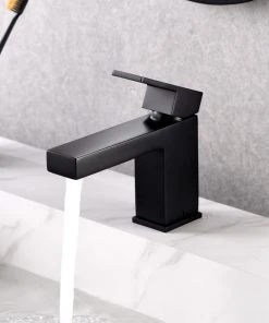 Luxier BSH05-S Single-Handle Bathroom Faucet With Drain, Matte Black 10 Luxier BSH05-S Single-Handle Bathroom Faucet With Drain, Matte Black -Moen-shop efa1acd80165c816 4894 w800 h800 b0 p0