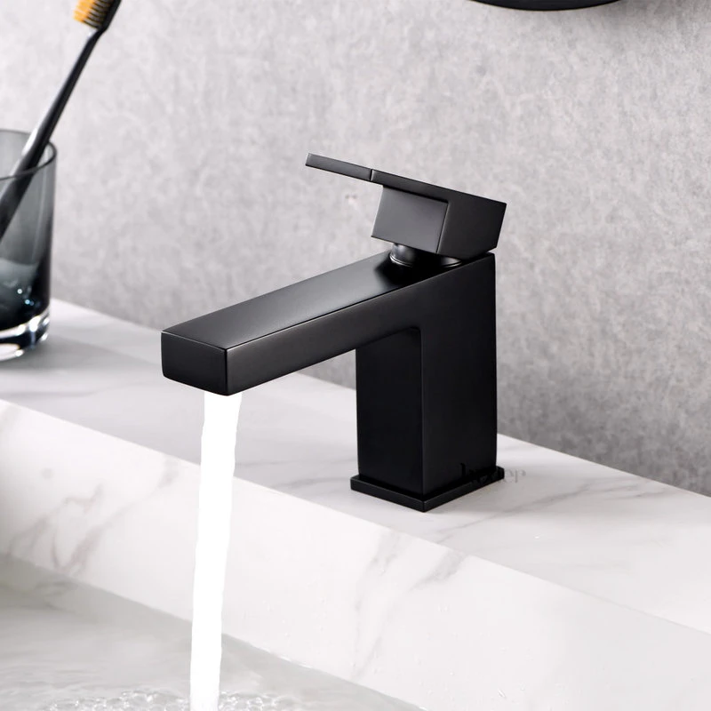 Luxier BSH05-S Single-Handle Bathroom Faucet With Drain, Matte Black 3 Luxier BSH05-S Single-Handle Bathroom Faucet With Drain, Matte Black - Image 3