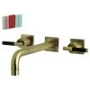 Kingston Brass KS6023CKL Wall Mount Tub Faucet, Antique Brass