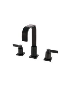 Kingston Brass Fauceture Widespread Bathroom Faucet With Retail Pop-Up, Oil Rubbed Bronze