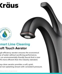 Kraus USA, Inc. Arlo Single Handle Lever 1-Hole Vessel Bathroom Faucet Oil Rubbed Bronze W Drain -Moen-shop f171ad3000e5e981 3210 w800 h800 b0 p0