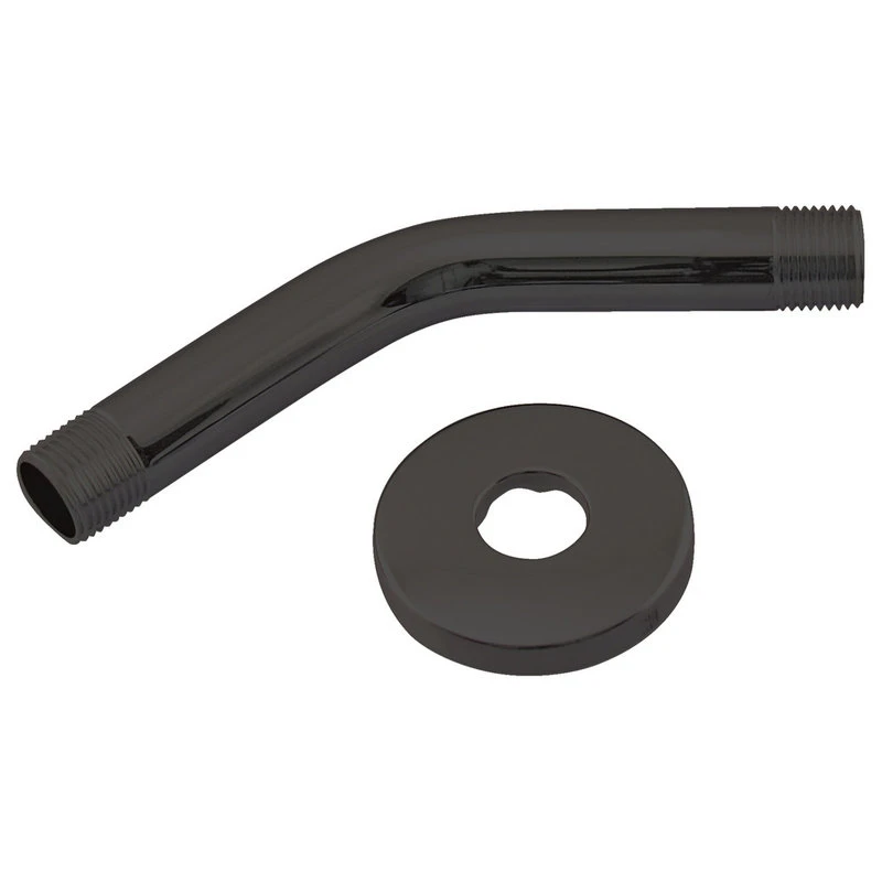 Westbrass 6" Shower Arm In Powder Coated Flat Black 1 Westbrass 6" Shower Arm In Powder Coated Flat Black