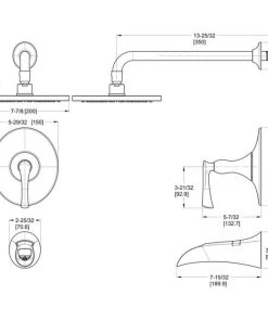 Pfister LG898RH Rhen Tub And Shower Trim Package, Nickel -Moen-shop f401fc9e0ef5149e 1040 w800 h800 b1 p0