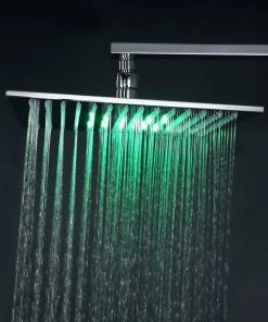 Fontana Showers Fontana Flavia Digital Color Changing LED Rainfall Shower Set, 12" -Moen-shop f4a1bae80e746abc 0839 w800 h800 b0 p0