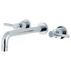 Kingston Brass Two-Handle Wall Mount Tub Faucet, Polished Chrome