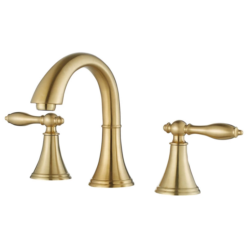 Vinnova Florence Two-Handle 8" Widespread Bathroom Faucet Brushed Gold, Brushed Gold 1 Vinnova Florence Two-Handle 8" Widespread Bathroom Faucet Brushed Gold, Brushed Gold