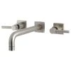 Kingston Brass KS6028DL Wall Mount Tub Faucet, Brushed Nickel