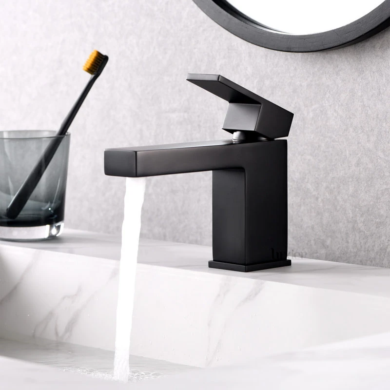 Luxier BSH05-S Single-Handle Bathroom Faucet With Drain, Matte Black 5 Luxier BSH05-S Single-Handle Bathroom Faucet With Drain, Matte Black - Image 5