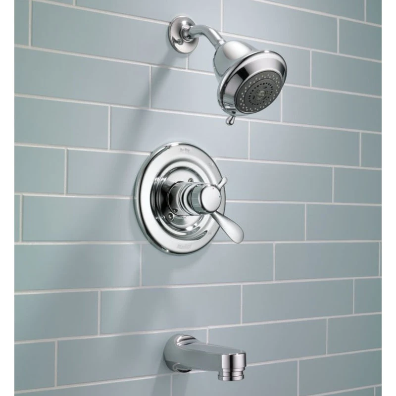 Delta Faucet Delta Classic Monitor 17 Series Tub And Shower Trim, Chrome, T17430 2 Delta Faucet Delta Classic Monitor 17 Series Tub And Shower Trim, Chrome, T17430 - Image 2
