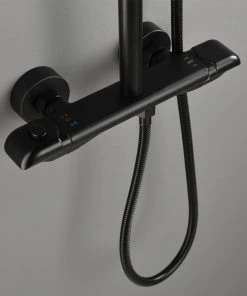 HOMARY Thermostatic Exposed Shower System Black Rain Shower Head And Hand Shower Set -Moen-shop f9012c8d0f917e92 4577 w800 h800 b0 p0