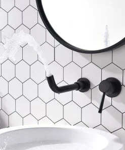 Maxwell Bathroom & Kitchen Inc Wall Mount Single Handle Bathroom Sink Faucet, Matte Black 9 Maxwell Bathroom & Kitchen Inc Wall Mount Single Handle Bathroom Sink Faucet, Matte Black -Moen-shop f921e9570312b5dd 0992 w800 h800 b0 p0