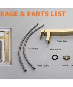 HOMARY Contemporary Single Handle Waterfall Spout Bathroom Vessel Sink Faucet, Brushed -Moen-shop f9415bae0f0714a5 4784 w800 h800 b0 p0