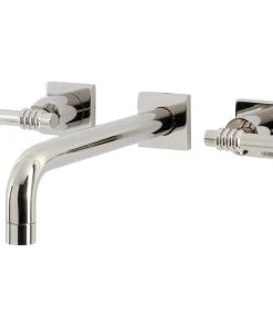 Kingston Brass KS6026ML Wall Mount Tub Faucet, Polished Nickel