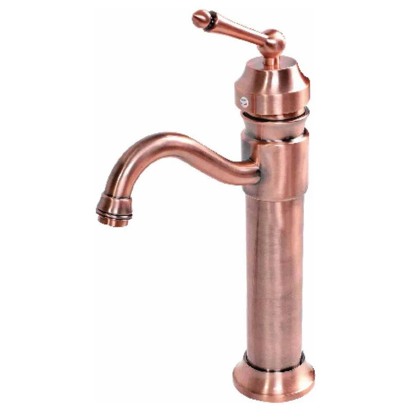 Renovators Supply Manufacturing Antique Copper Bathroom Faucet Single Hole 11-3/4" Tall Single Handle 1 Renovators Supply Manufacturing Antique Copper Bathroom Faucet Single Hole 11-3/4" Tall Single Handle