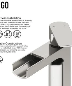 VIGO Amada Single-Handle Single Hole Bathroom Vessel Sink Faucet -Moen-shop fa710d380f47991d 2273 w800 h800 b1 p0