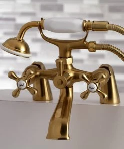 Kingston Brass Clawfoot Tub Faucet With Hand Shower, Brushed Brass -Moen-shop fa811cd60ddee1db 4700 w800 h800 b0 p0