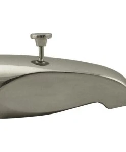Westbrass Rear Diverter 5.5" Tub Spout In Satin Nickel