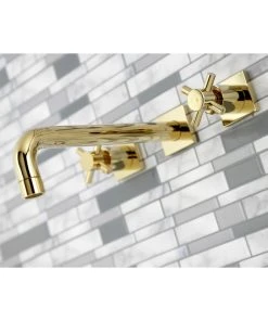 Kingston Brass KS6022DX Wall Mount Tub Faucet, Polished Brass -Moen-shop fc51bcea013fb858 0580 w800 h800 b0 p0