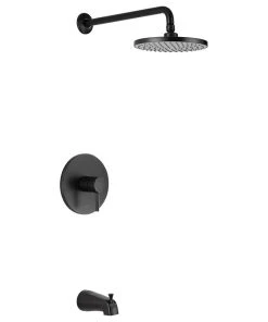 Luxier SS-C01-T-V Rainfall Shower Faucet With Valve And Spout, Oil Rubbed Bronze