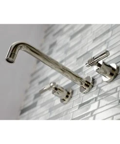 Kingston Brass KS8026ML Two-Handle Wall Mount Tub Faucet, Polished Nickel -Moen-shop fd912ef1013fbe4f 0683 w800 h800 b0 p0