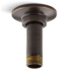 Kohler 3" Ceiling-Mount Rainhead Arm & Flange, Oil-Rubbed Bronze