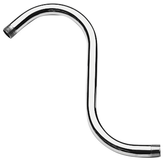 Newport Brass 205 10" Solid Brass S-Shaped Shower Arm - Polished Chrome 1 Newport Brass 205 10" Solid Brass S-Shaped Shower Arm - Polished Chrome