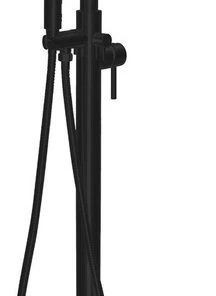 ANZZI Kros 2-Handle Freestanding Claw Foot Tub Faucet With Hand Shower, Matte Bl