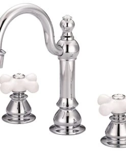 Water Creation Vintage Classic Widespread Lavatory Faucet With Pop-Up Drain