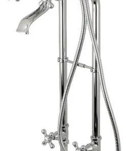 Kingston Brass CCK266K1 Kingston Freestanding Tub Faucet,Supply Line & Stop Valve