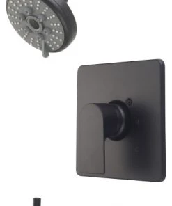 Olympia Faucets, Inc. I4 Single Handle Tub/Shower Trim Set, Matte Black