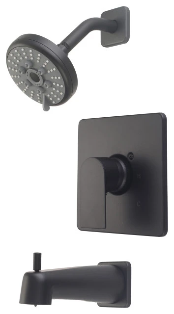 Olympia Faucets, Inc. I4 Single Handle Tub/Shower Trim Set, Matte Black 1 Olympia Faucets, Inc. I4 Single Handle Tub/Shower Trim Set, Matte Black