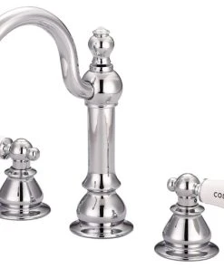 Water Creation Vintage Classic Widespread Lavatory Faucet With Pop-Up Drain