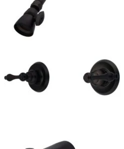 Kingston Brass Two-Handle Tub And Shower Faucet, Oil Rubbed Bronze