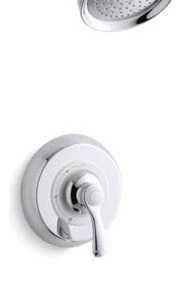 Kohler Fairfax Bath/Shower Valve Trim, 2.5 GPM Showerhead, Polished Chrome