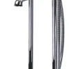 Transolid Cromwell Floor Tub Filler With Hand Shower, Polished Chrome