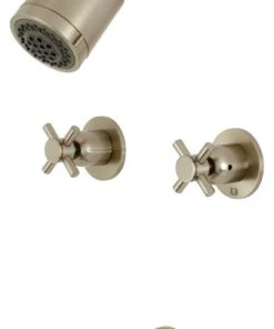 Kingston Brass Two-Handle Tub And Shower Faucet, Brushed Nickel