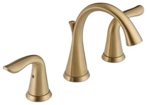 Delta Faucet Delta Lahara 2 Handle Widespread Faucet, Champagne Bronze, 3538-CZMPU-DST 1 Delta Faucet Delta Lahara 2 Handle Widespread Faucet, Champagne Bronze, 3538-CZMPU-DST