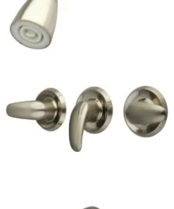 Kingston Brass Tub And Shower Faucet, Brushed Nickel