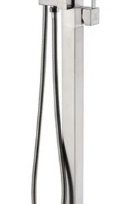 ANZZI Union 2-Handle Claw Foot Tub Faucet With Hand Shower, Brushed Nickel