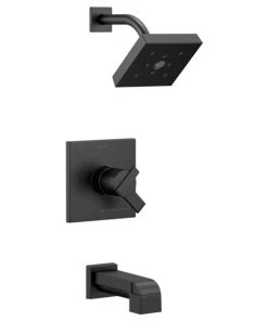 Delta Faucet Delta Ara Monitor 17 Series H2Okinetic Tub & Shower Trim, Matte Black, T17467-BL