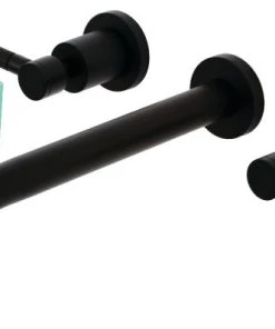 Kingston Brass Kaiser Roman Tub Faucets With Matte Black Finish KS8020DKL