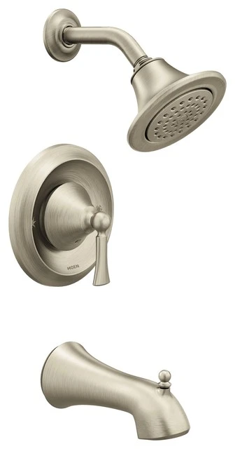 Moen Wynford Brushed Nickel Posi-Temp(R Tub/Shower T4503BN 1 Moen Wynford Brushed Nickel Posi-Temp(R Tub/Shower T4503BN