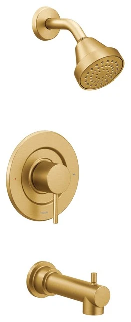 Moen Align Brushed Gold Posi-Temp Tub/Shower 1 Moen Align Brushed Gold Posi-Temp Tub/Shower